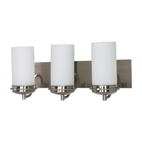 Modern Bathroom Light in Brushed Nickel by Nuvo Lighting