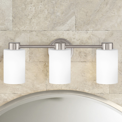 Design Classics Lighting Lighting Aon Fuse Satin Nickel Bathroom Light 1803-09 GL1028C