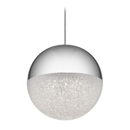 Elan Lighting Moonlit 4.75-Inch Chrome LED Pendant by Elan Lighting 83853