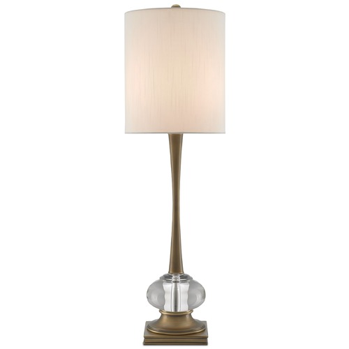 Currey and Company Lighting Giovanna Table Lamp in Antique Brass/Clear by Currey & Company 6000-0167