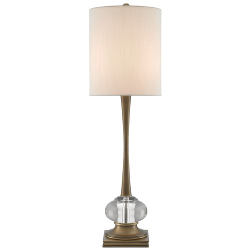 Giovanna Table Lamp in Antique Brass/Clear by Currey & Company