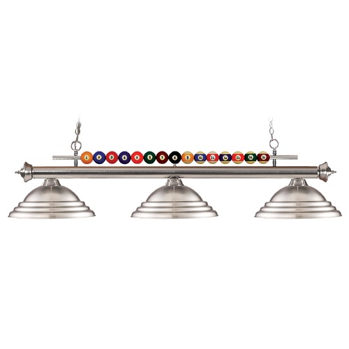 Z-Lite Shark Brushed Nickel Billiard Light by Z-Lite 170BN-SBN