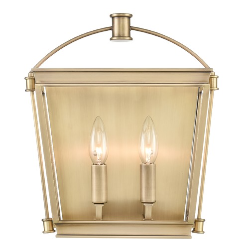 Manor Vintage Brass Sconce by Alora Lighting