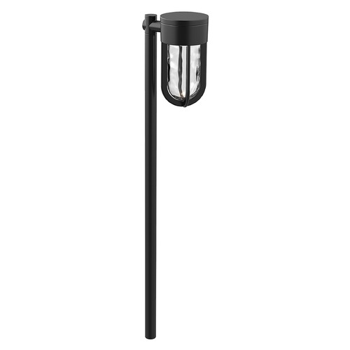 Kuzco Lighting Davy 23.5-Inch LED Exterior Path Light in Black with Clear Water Glass EG17621-BK