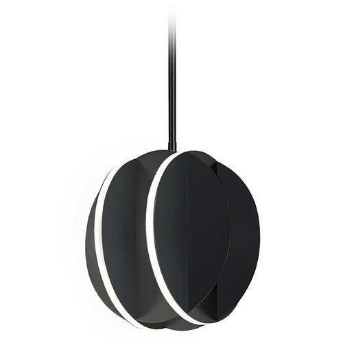 Interval LED Mini Sphere Pendant in Black by ET2 Lighting