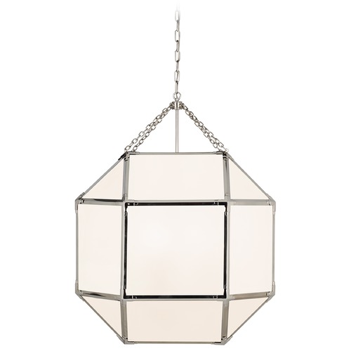 Visual Comfort Signature Collection Suzanne Kasler Morris Grande Lantern in Nickel by Visual Comfort Signature SK5034PNWG