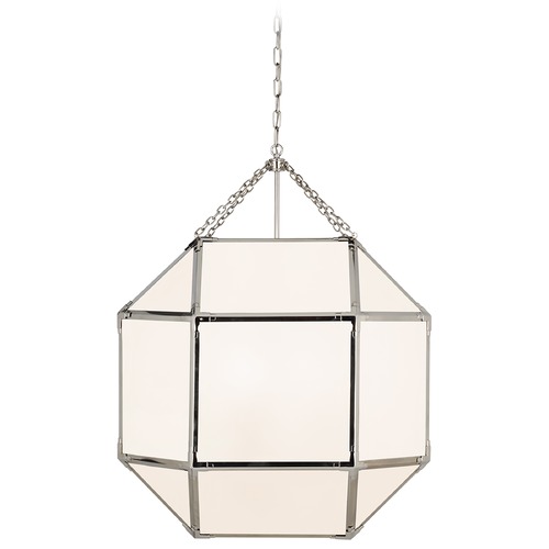 Suzanne Kasler Morris Grande Lantern in Nickel by Visual Comfort Signature
