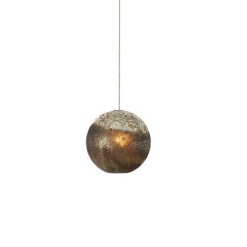 Pathos Mini Pendant in Silver & Gold by Currey & Co Lighting
