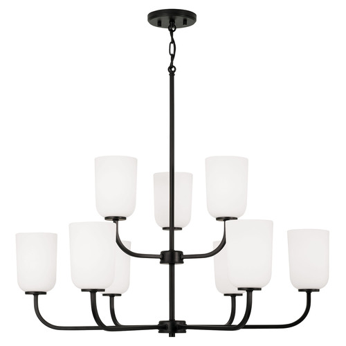 HomePlace by Capital Lighting Lawson 9-Light Chandelier in Black by HomePlace by Capital Lighting 448891MB-542