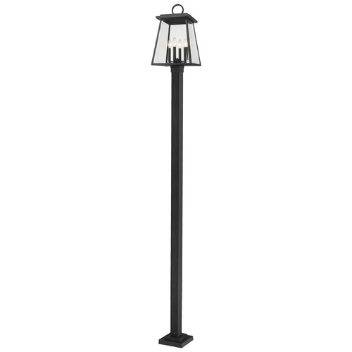 Z-Lite Broughton Black Post Light by Z-Lite 521PHBS-536P-BK