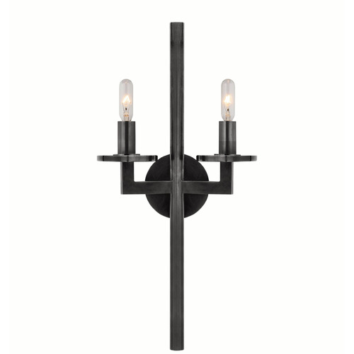 Visual Comfort Signature Collection Kelly Wearstler Liaison Double Sconce in Bronze by VC Signature KW2201BZ