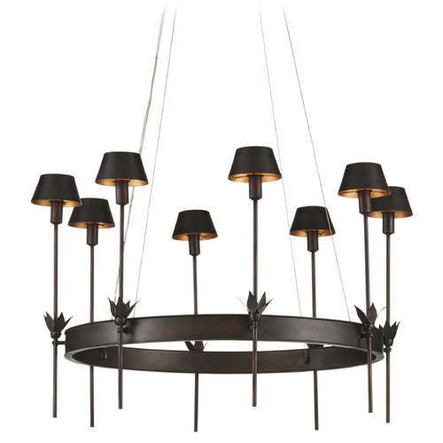 Currey and Company Coterie Bronze / Gold LED Chandelier