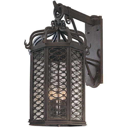 Troy Lighting Troy Lighting Los Olivos Textured Iron Outdoor Wall Light B2374-TRN