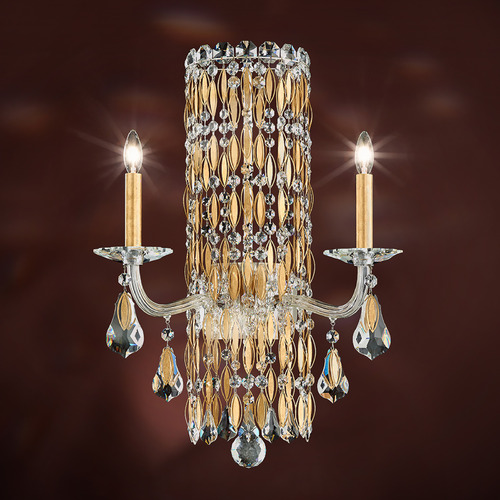 Schonbek Worldwide Lighting Siena Heirloom Gold Sconce