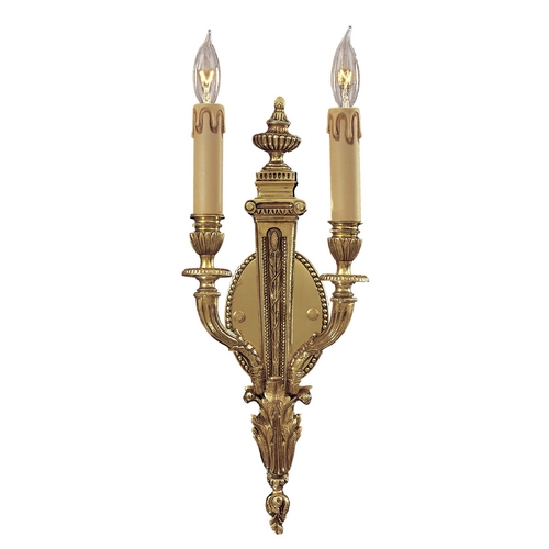 Metropolitan Lighting Sconce Wall Light in French Gold Finish N9802