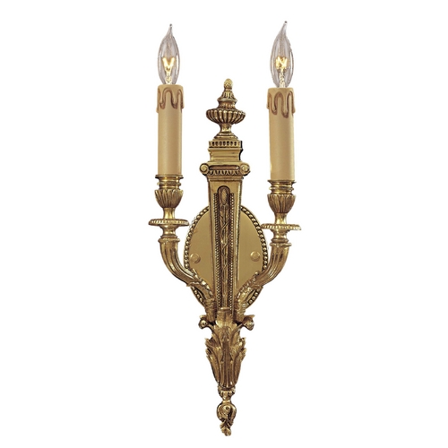 Sconce Wall Light in French Gold by Metropolitan Lighting