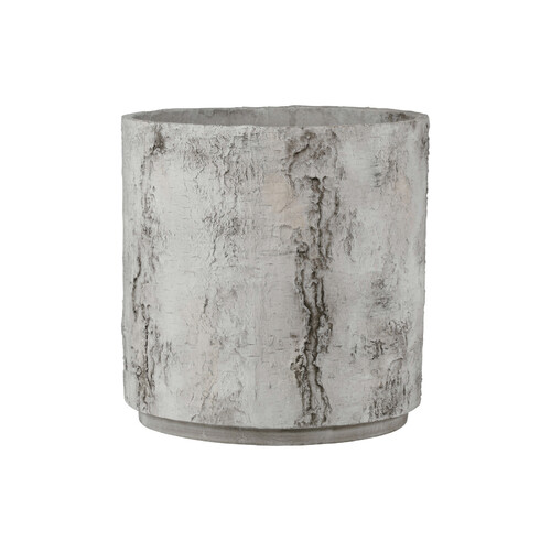 Faux Birch Small Planter in Beige & Pale Gray by Currey & Company