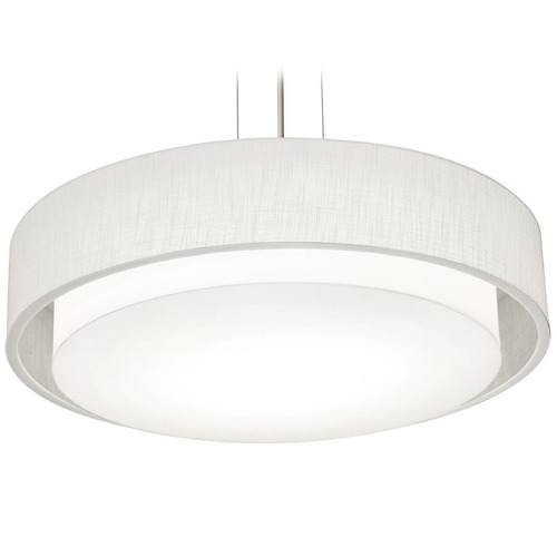 Afx Lighting Sanibel Black LED Pendant Light with Drum Shade