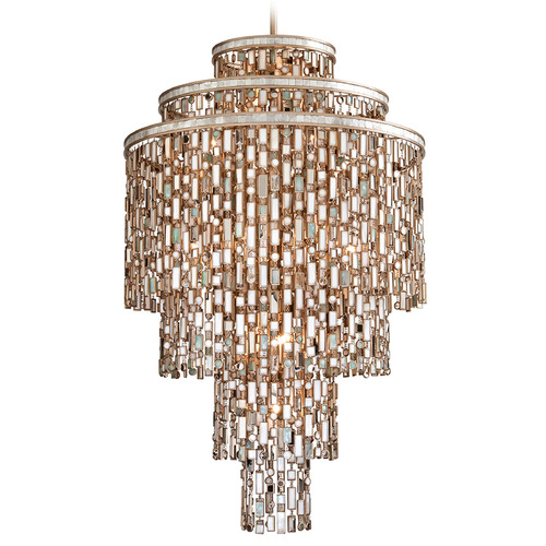 Corbett Lighting Dolcetti Champagne Leaf Chandelier