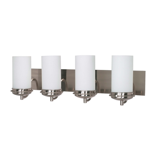 Modern Bathroom Light in Brushed Nickel by Nuvo Lighting