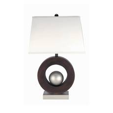 Lite Source Lighting Lite Source Lighting Walnut Table Lamp with Drum Shade LS-2449