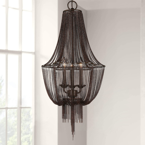 Lezzeno Dark Oil Rubbed Bronze & Gold Highlights Chandelier by Uttermost Lighting