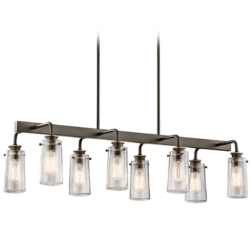 Kichler Lighting Braelyn 8-Light Linear Chandelier by Kichler Lighting 43457OZ