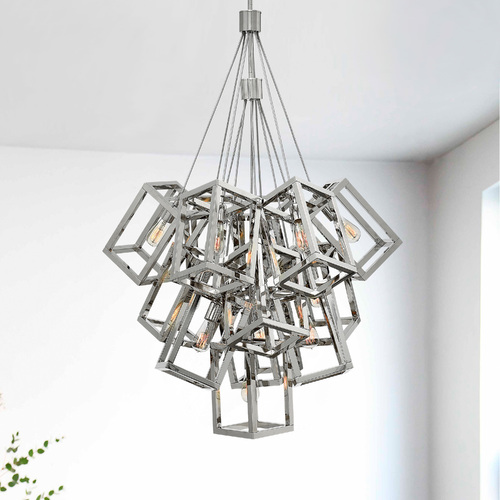 Ensemble 32.50-Inch Pendant in Polished Nickel by Fredrick Ramond