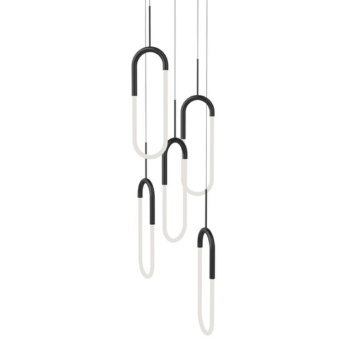 Kuzco Lighting Kuzco Lighting Huron Black LED Multi-Light Pendant MP95105-BK