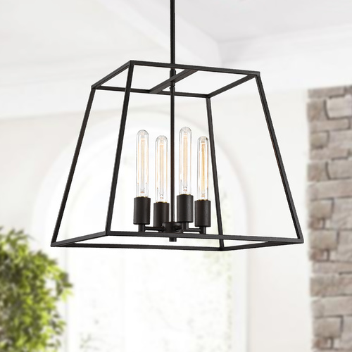 Matteo Lighting Candor Rusty Black Mini Chandelier by Matteo Lighting C57004RB