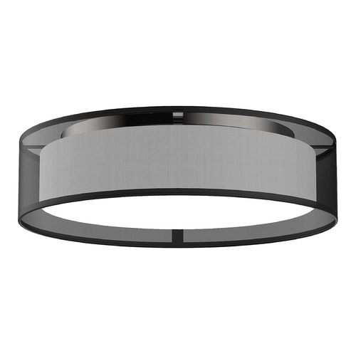 Dalton 16-Inch LED Flush Mount with Black Organza Shade