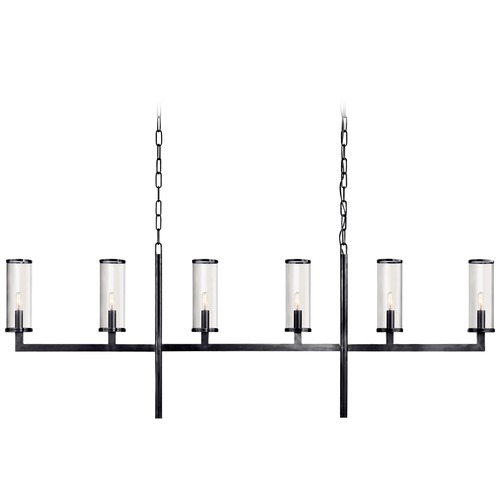 Kelly Wearstler Liaison Linear Chandelier in Bronze by Visual Comfort Signature