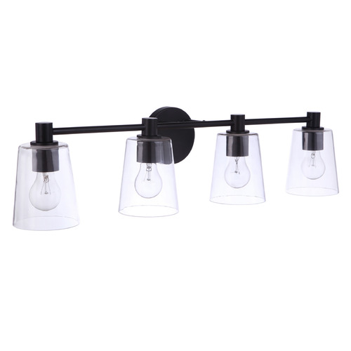 Emilio Flat Black Bathroom Light by Craftmade Lighting