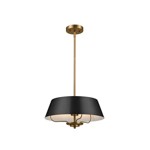 Kichler Lighting Luella Convertible 16-Inch Pendant in Black by Kichler Lighting 52542BK