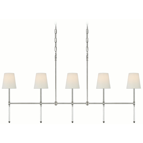 Visual Comfort Signature Collection Suzanne Kasler Camille Polished Nickel Island Light