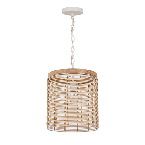 Vannerie 12-Inch Pendant in Ecru by Maxim Lighting
