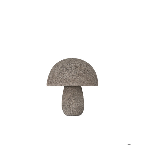 Small Granite Mushroom in Textured Brown by Currey & Company
