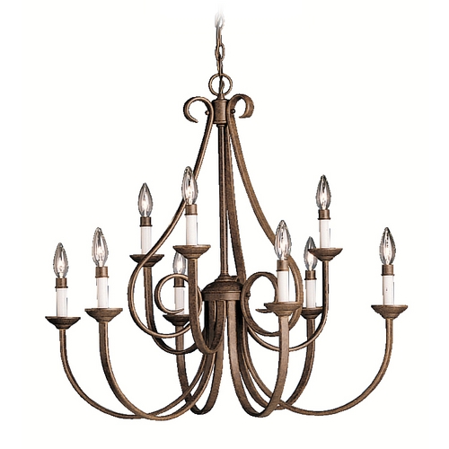 Dover 32-Inch Chandelier in Tannery Bronze by Kichler Lighting