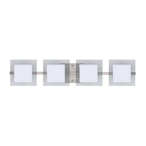 Besa Lighting Besa Lighting Alex Satin Nickel LED Bathroom Light 4WS-773539-LED-SN