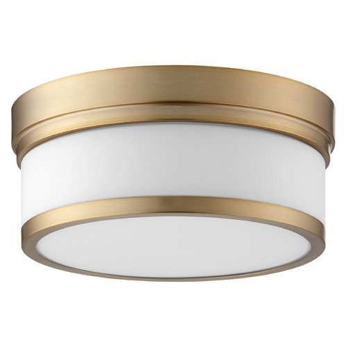 Quorum Lighting Celeste Aged Brass Flush Mount by Quorum Lighting 3509-12-80