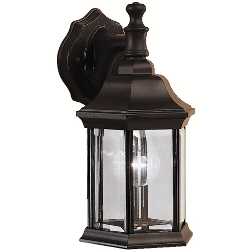 Chesapeake 12-Inch Outdoor Wall Light in Black by Kichler Lighting