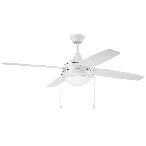 Phaze 52-Inch LED Fan in White by Craftmade Lighting