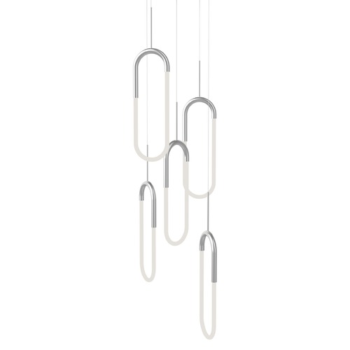 Kuzco Lighting Kuzco Lighting Huron Chrome LED Multi-Light Pendant MP95105-CH