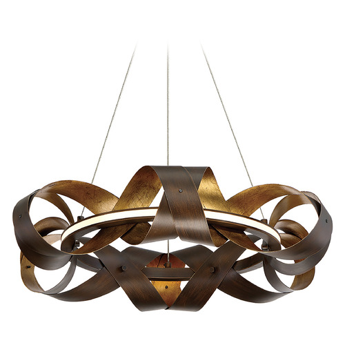 Eurofase Lighting Banderia 23-Inch LED Chandelier in Bronze & Gold by Eurofase Lighting 30081-017