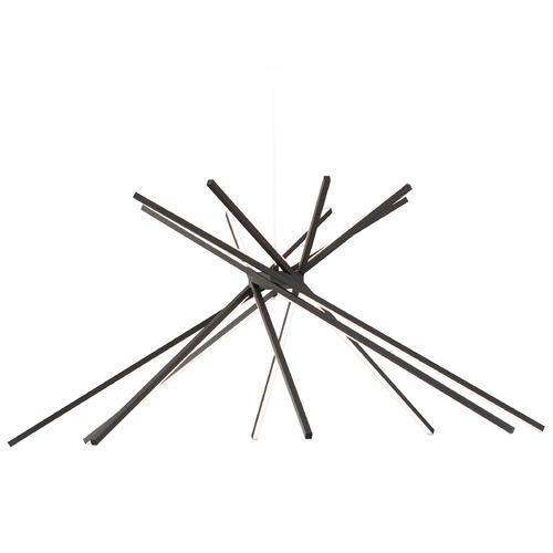 Alumilux Aster 8-Light LED Pendant in Black by ET2 Lighting