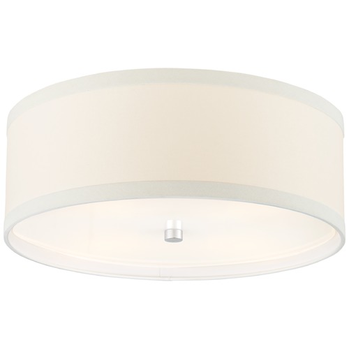 Visual Comfort Signature Collection Kate Spade New York Walker Flush Mount in Silver by Visual Comfort Signature KS4071BSLL