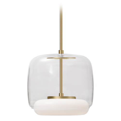 Enkel Brushed Gold LED Pendant by Kuzco Lighting