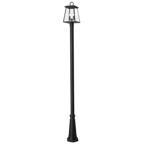 Broughton Black Post Light by Z-Lite