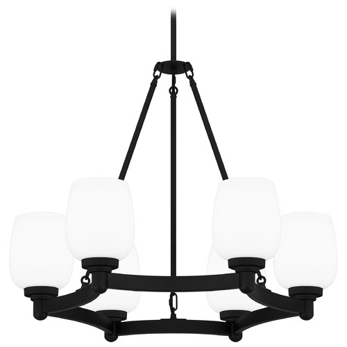 Quoizel Lighting Quoizel Lighting Penning Matte Black Chandelier PNG5028MBK