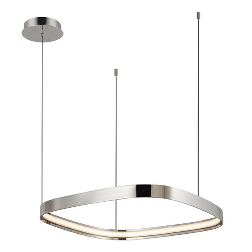 Kuzco Lighting Yukon Polished Nickel LED Pendant Light